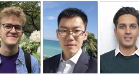 Three business headshots for Paul Beckman, Jingqi Li, and Arjun Vijaywargiya.