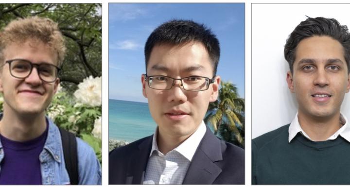 Three business headshots for Paul Beckman, Jingqi Li, and Arjun Vijaywargiya.
