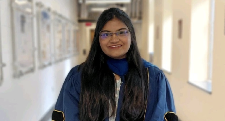 Postdoctoral scholar in regalia