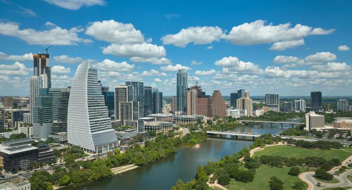 Photo of the downtown Austin, Texas skyline