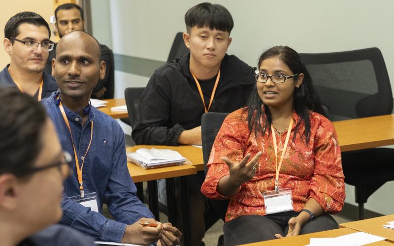 postdocs talking