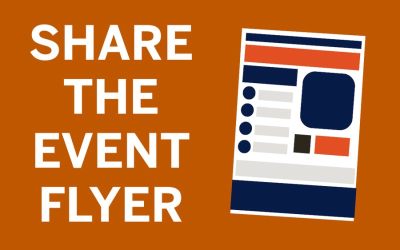 Share the Event Flyer button